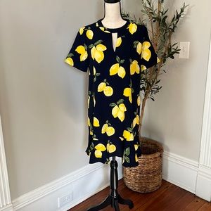 NWT - Navy with Lemons dress